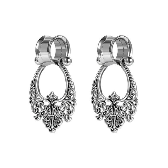 LAURITAMI Stainless Steel Ear Tunnel Plug Piercing(6mm-25mm)
