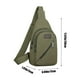 thumbnail image 3 of pstuiky Riñonera de lona reforzada con cremallera para exteriores, mochila de senderismo multiusos, bandolera, bolso bandolera unisex., 3 of 6