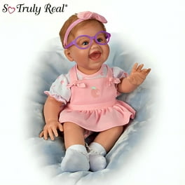 Free Shipping The Ashton Drake Galleries Sweet Butterfly Kisses Lifelike So Truly Real AE Touch Activated African American Black Baby Girl Doll That Coos At The Tickle Of Her Cheek by Artist Waltraud ...