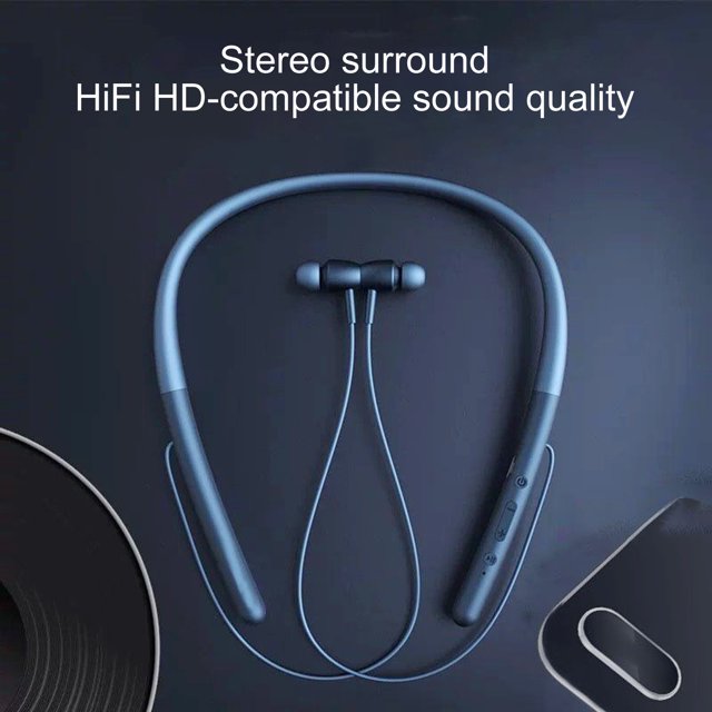 Gwong Electrónica Bluetooth-Compatible con Auriculares Cuello Reducción de ruido Universal Wireless STEREO juego Earbud para los deportes