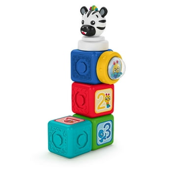 Baby Einstein Connectables 6-Piece Magnetic Activity Building Baby Blocks Toys, 6 months+ Unisex