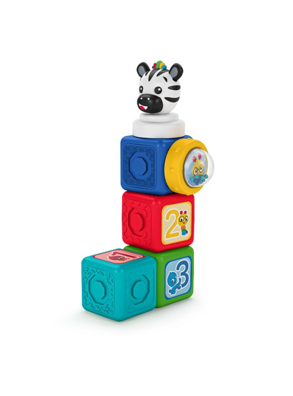 Baby Einstein Connectables 6-Piece Magnetic Activity Building Baby Blocks Toys, 6 months+ Unisex