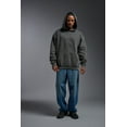 thumbnail image 3 of Expert Brand USA-Made Men's Oversized Heavyweight Cotton Pullover Hoodie, Charcoal, XXL, 3 of 8