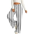 thumbnail image 2 of Jamicy Sweatpants Women Wide Leg Clearance Sales Wide Leg Pajama Pants Plaid Stretch Loose Comfy Lounge Pants Drawstring Sleep Bottoms With Pockets, 2 of 5