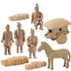 thumbnail image 3 of 1 juego de guerreros de terracota, miniatura decorativa de escritorio, modelo de caballo, 3 of 6