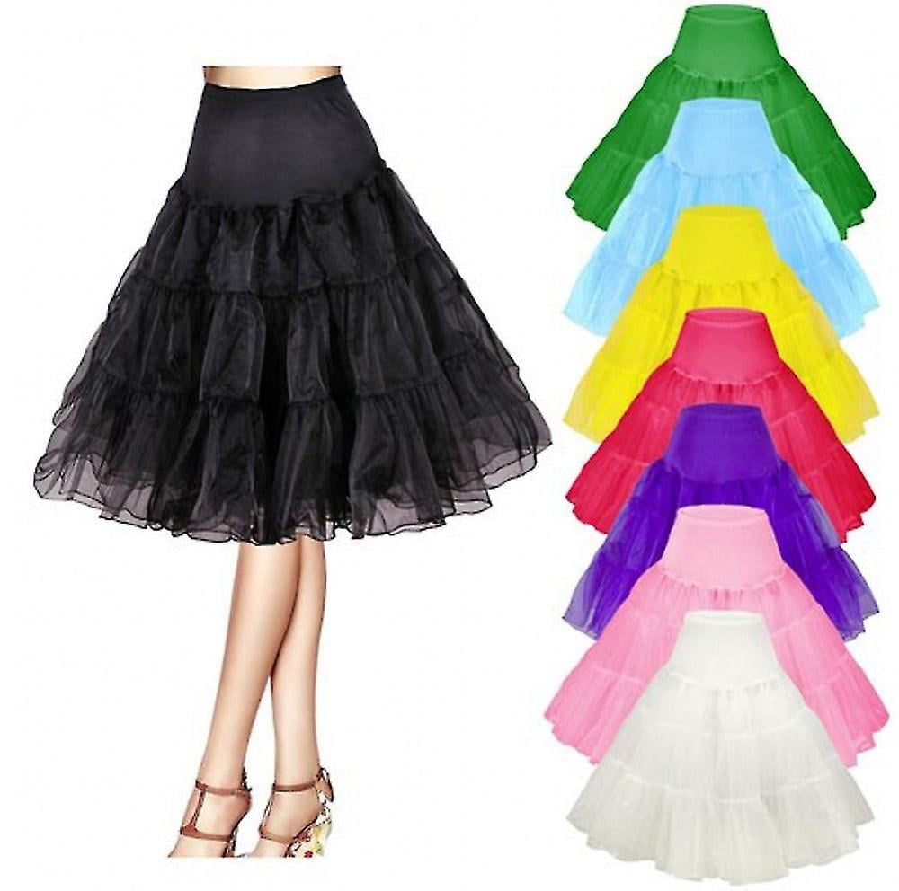 26'' 50s Vintage Petticoat Crinoline Underskirt Rockabilly Swing Tutu Skirt SliP 
