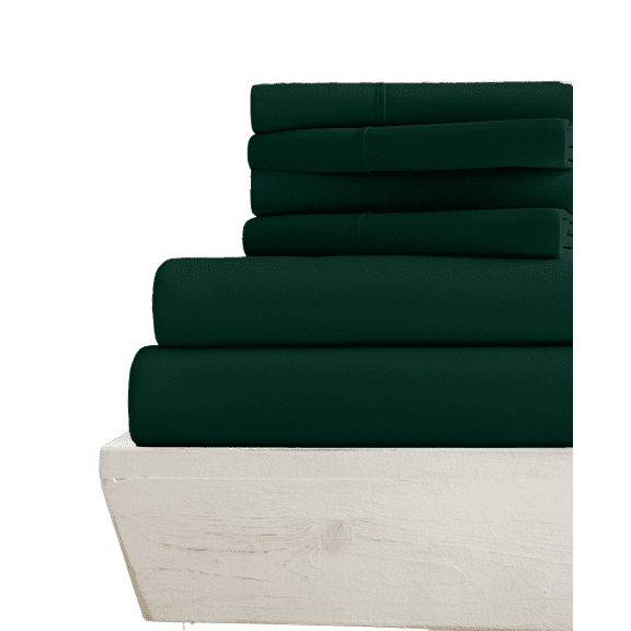 6-PC Full-XL Sheet Set - (Extra Pillowcases, Fitted Sheet & Flat Sheet) 800-Thread-Count 100% Egyptian Cotton, Soft Breathable - Long Staple 800TC Cotton, 15-Inches Deep Pockets - Teal Blue