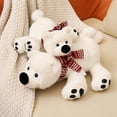 thumbnail image 6 of Creative Cute Tummy Scarf Polar Bear Doll Soft Stuffed Toy Christmas Bear Tummy Bear Hug Pillow Doll Holiday Gift (WHITE,36CM), 6 of 6