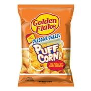 Golden Flake Cheddar Cheese Puff Corn, 6 oz Bag