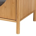 thumbnail image 3 of Baxton Studio Naresh Mid-Century Modern Transitional Natural Brown Bamboo Wood 2-Door Storage Cabinet, 3 of 6