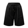 thumbnail image 6 of Womens Shorts Clearance Stretchy Soft Women's Shorts 7 Inch Inseam Great Fit Baggy Lightweight High Waisted Shorts for Women My Recent Orders, 6 of 7