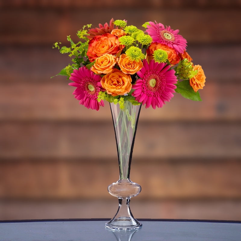 Richland Una Bud Vase Set of 6 Glass Flower Floral Centerpiece Wedding Tabletop 