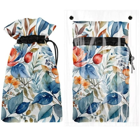 

Josid Floral Pattern Reusable Outdoor Faucet Insulation Covers Waterproof and Freeze-Resistant Spigot Protector Bags 2 Pack 11 x 6.9