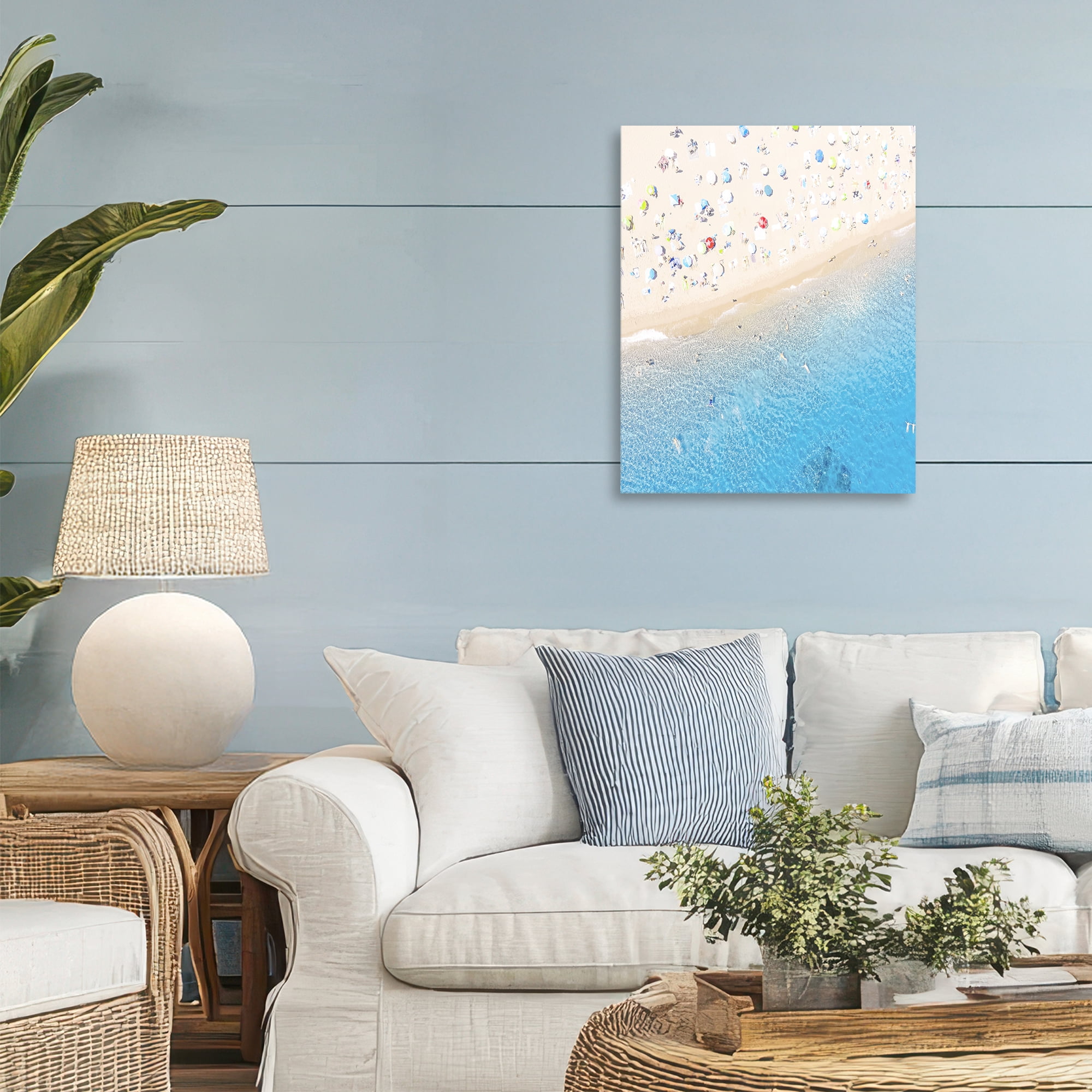 Stupell Industries Happy Beach in Summer Canvas Wall Art, design by Leah Straatsma