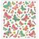 Sticker King Autocollants-Rose & Papillons Aqua – image 2 sur 2