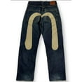thumbnail image 1 of Pantalones vaqueros góticos para mujer, ropa de calle Retro Y2K, color negro, Cargo, Punk, Vintage, Kpop, estampado, pierna ancha, otoño, 1 of 2