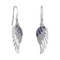 thumbnail image 1 of Pendientes de alas de ángel de la guarda con diamantes, joyería para mujer, regalo del Día de la Madre, 1 of 1
