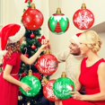 thumbnail image 3 of Jetec 12 Pcs Inflatable Christmas Ball Outdoor Decorations 9 Inches Blow up Christmas Red Green Balls Large for Xmas Yard Lawn Tree Outdoor Decor(Novel Style), 3 of 6