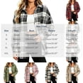 thumbnail image 2 of Akmaiox Plaid Flannel Shirts for Women,Long Sleeve Lapel Button Down Shirts,Dressy Casual Business Work Blouses, 2 of 4