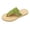 Green, variant on Women's Fashionable And Casual Summer Solid Color Open Toe Flops Stylish Flat Slippers, Beige, 6
