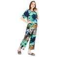 thumbnail image 2 of Inkmeso Printed Sleepwear Pajama Set For Women Short Sleeve Nightwear Soft Pj Lounge Sets, 2 of 7