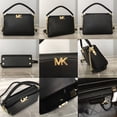 thumbnail image 3 of MK 2116 Karlie Satchel Logo Bolso De Hombro Mujer Crossbody Sling 2 Tamaños, 3 of 4
