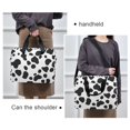 thumbnail image 6 of FORMRS 16" Laptop Bag Carrying Sleeve Case with Handle Travel Shoulder Briefcase, Cow Spots, 6 of 8