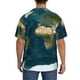 thumbnail image 3 of Fotbe World Map Camisa Estampada de Manga Corta para Hombre, Casual de Verano, Estilo Playero, Sin Arrugas-Medium, 3 of 5