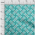 thumbnail image 2 of oneOone Silk Tabby Turquoise Green Fabric Ikat Dress Material Fabric Print Fabric By The Yard 42 Inch Wide, 2 of 6