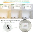 thumbnail image 7 of Depuley 18" LED Ceiling Light Fixture Modern Flush Mount Ceiling Light Brushed Nickel Round Ceiling Light for Living Room Bedroom Kitchen Hallway, 5 Color Adjustable, Super Bright 48W, 7 of 7