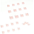 thumbnail image 4 of 24 piezas de uñas postizas cortas cuadradas XCF patrón de uñas francesas blancas, 4 of 4