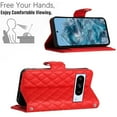 thumbnail image 4 of Elegant PU Leather Wallet Case for Google Pixel 8 Pro with Wrist Strap, Women Girls Shockproof Kickstand Magnetic Closure Card Slots Rugged Phone Case Cover for Google Pixel 8 Pro, Red, 4 of 7