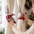 thumbnail image 3 of Faceless Curtain Buckle, Christmas Decor, Christmas Decorations, Home Decoration, Christmas Ornament, Plush No Face Curtain Tie with Red and White Striped Details, Cap Decorated, 3 of 3