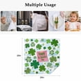 thumbnail image 5 of Pink St. Patrick's Day Cloth Napkins, Green Shamrock Leaves Blue Cloud Washable and Reusable Dinner Napkins Set of 8, Table Napkin for Kitchen Party Birthday Wedding Hotel Housewarming 20"x20", 5 of 9