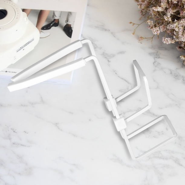 Cateissary Soporte de esponja de Metal para organización de cocina sin esfuerzo, organizador para fregadero colgante, fácil acceso Blanco