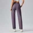 thumbnail image 4 of Aloohaidyvio Womens Fleece Sweatpants Fall Baggy Athletic Straight Leg Pants with Pockets, 4 of 5