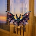 thumbnail image 2 of Clearance Hangs under $5,Halloween Bat Suncatcher Window Hanging Acrylic Wall Art Suncatcher Decoration Festival Colorful Bat Home House Venue Arrangement Props 1pc, 2 of 5