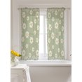 thumbnail image 3 of Sage Green Spring Floral Curtains 45 Inch Length,Sheer Curtains for Bedroom Living Room Window Daisy Flowers Elegant Farmhouse Art Short Kitchen Curtains Drapes for Small Half Window 42"x45" 2 Panels, 3 of 7