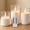 Clear, variant on HIDAWN Flameless Candles Flickering with Remote and Timer,3D Wick Acrylic Electric Fake Candles, Battery Operated LED Pillar Candle-White4''x5''x6''