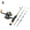 Black and spinning reel, variant on Ice Fishing Rods Winter Ice Fishing Rods Ice Winter Fishing 2024 Sale G3E4