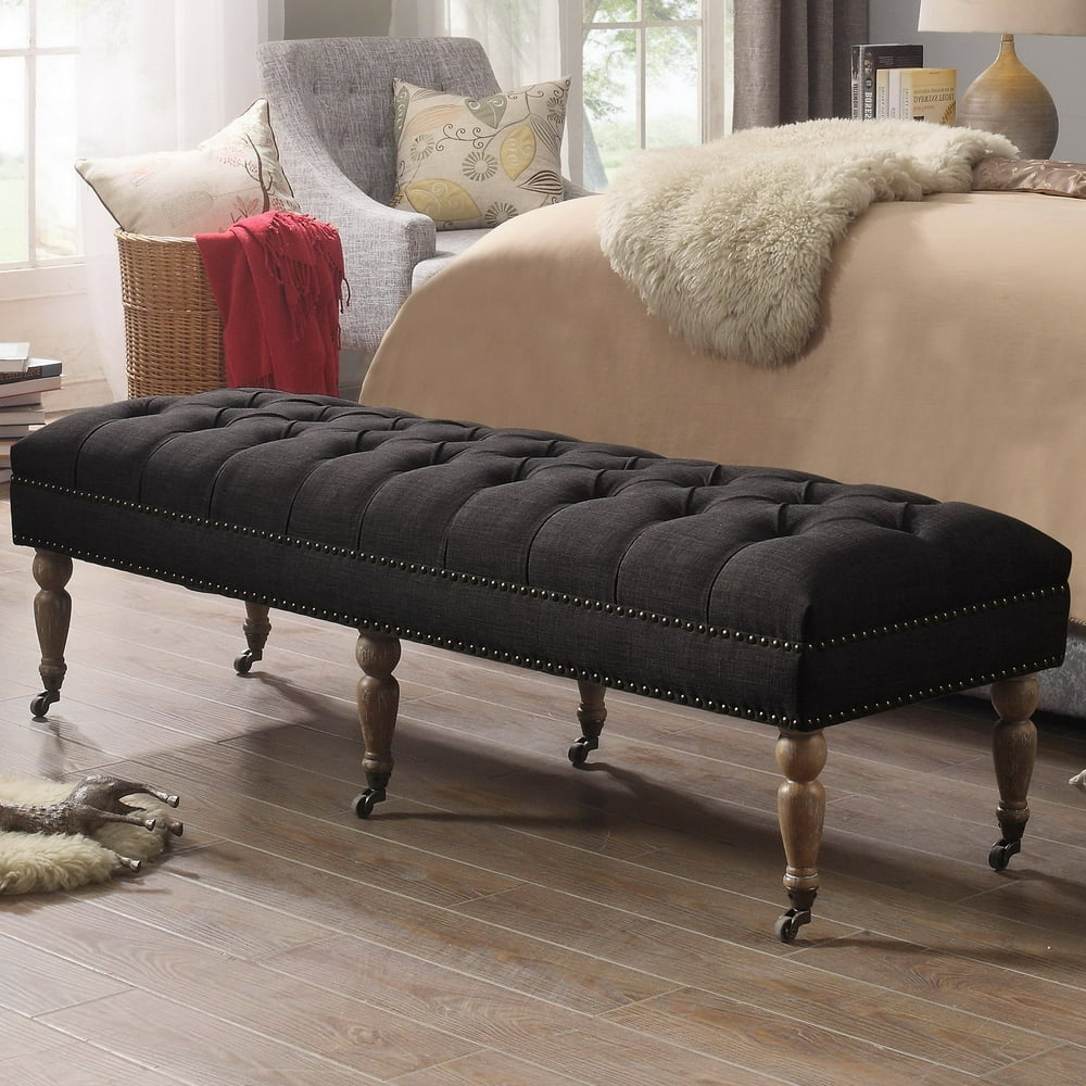 Alton Furniture Berta Upholstered Ottoman Bedroom Bench, Multiple