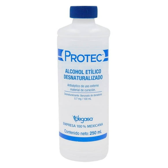 Alcohol etílico Protec desnaturalizado 250 ml