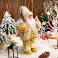 thumbnail image 5 of ~ 4 piezas de muñeco de Papá Noel, regalo de Navidad para niños, decoraciones para árboles de Navidad 2024, suministros para fiestas en el hogar, figuras decorativas, 5 of 5