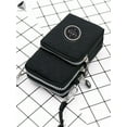 thumbnail image 4 of PULLIMORE Womens Small Crossbody Phone Bag Water Resistant Nylon Zipper Shoulder Bag Purse Wallet For Sport Shopping Travel (Black), 4 of 9