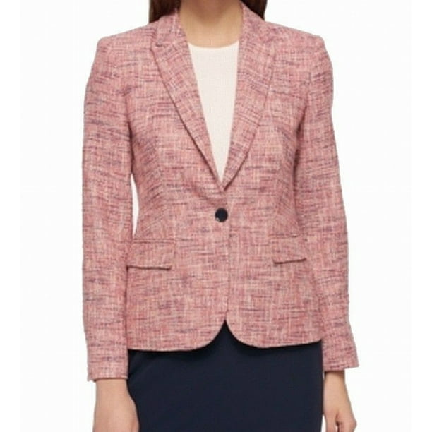 Tommy Hilfiger Tommy Hilfiger NEW Pink Black Womens Size 2 Tweed