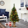 thumbnail image 7 of HomeStock 4ft Merry Pine Artificial Christmas Tree, Alpine Christmas Tree with Pinecone, Berries and 164 Branch Tips in Decorative Urn, 7 of 7