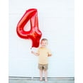 thumbnail image 2 of Number Balloon 40 Inch for Birthday Decorations, Large Foil Balloon Numbers, Mylar Giant Birthday Balloon for Boy Girls Women Men, 2 of 17