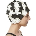 thumbnail image 5 of Bonnet de Bain à Pétale Floral pour Femmes – Style Rétro Vintage Bonnet de Bain pour Cheveux Longs et Courts, 5 of 5