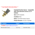thumbnail image 2 of Camshaft Position Sensor - Compatible with 1996 Chevy Corsica 2.2L 4-Cylinder, 2 of 3