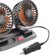 thumbnail image 2 of Ventilador de coche de doble cabeza, 360 grados, ajustable, silencioso, cinco de ventilador aptas para camión 24V Cola Ventilador de coche eléctrico, 2 of 2